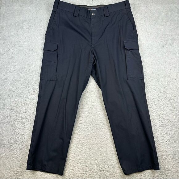 5.11 Tactical Pants Mens 40 Blue Cargo Rip Stop TAC105 Work Wear First Responder - Picture 1 of 14